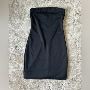 Black Tube Dress - Strapless